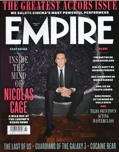 Empire (UK), Aktuellt omslag