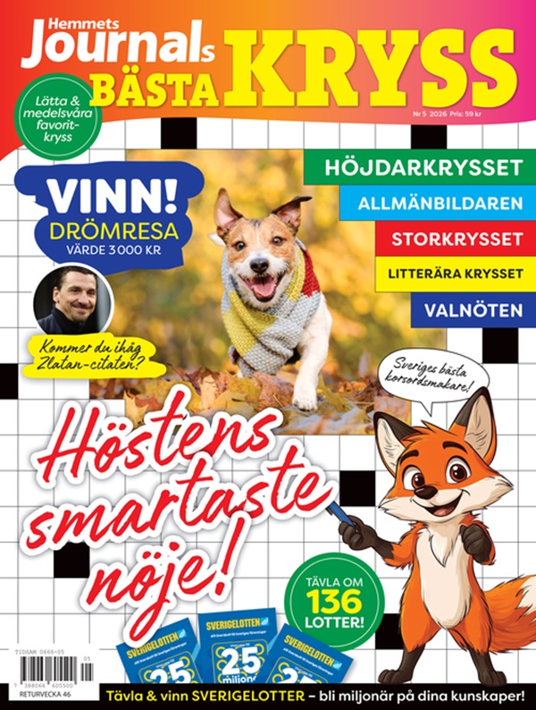 Hemmets Journals Bästa Kryss Nr 6 2026